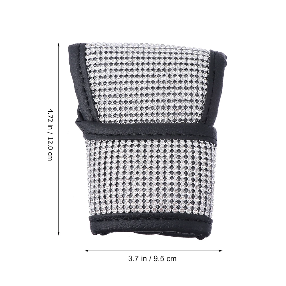 

2 pcs Universal Gearshift Bling Crystal Car Gear Shift Cover Diamond Cover for All Style Car Gear Shift
