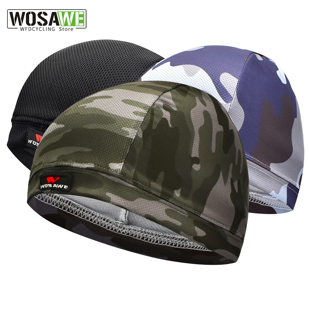 

WOSAWE Cycling Cap Breathable Under Helmet Quick-Dry Bike Helmet Liner Cycling Beanie Caps Motorcycle Bicycle Hearwear Hat