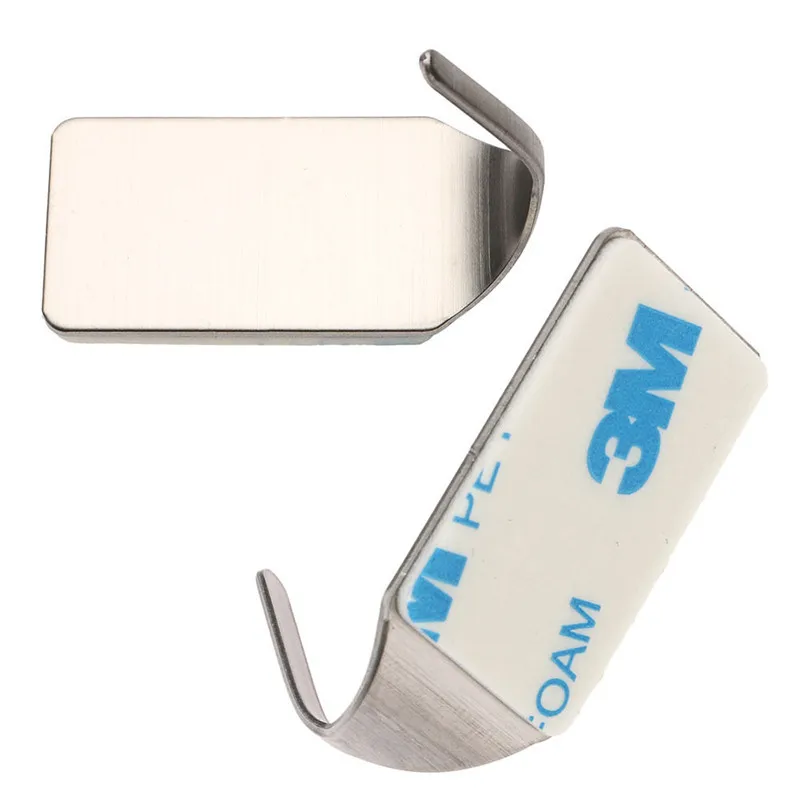 

8 Pcs Bathroom Kicthen Room Home Stainless 3M Self Adhesive Sticky Waterproof Hooks Wall Storage Hanger Holder