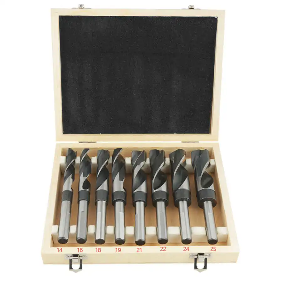 8 шт. набор спиральных Сверл из быстрорежущей стали большие Термообработанные