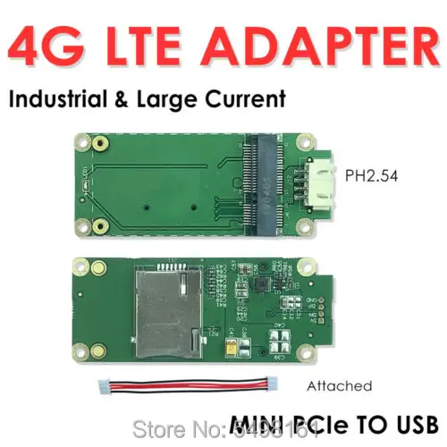 4G LTE промышленный мини PCIe к USB адаптеру со слотом для SIM карты 2 0 4 - Цена: 447,33 руб.