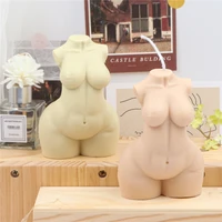 female big butt silicone candle mold diy handmade fat body breast aroma tool creative flexible art crystal resin cinnabar