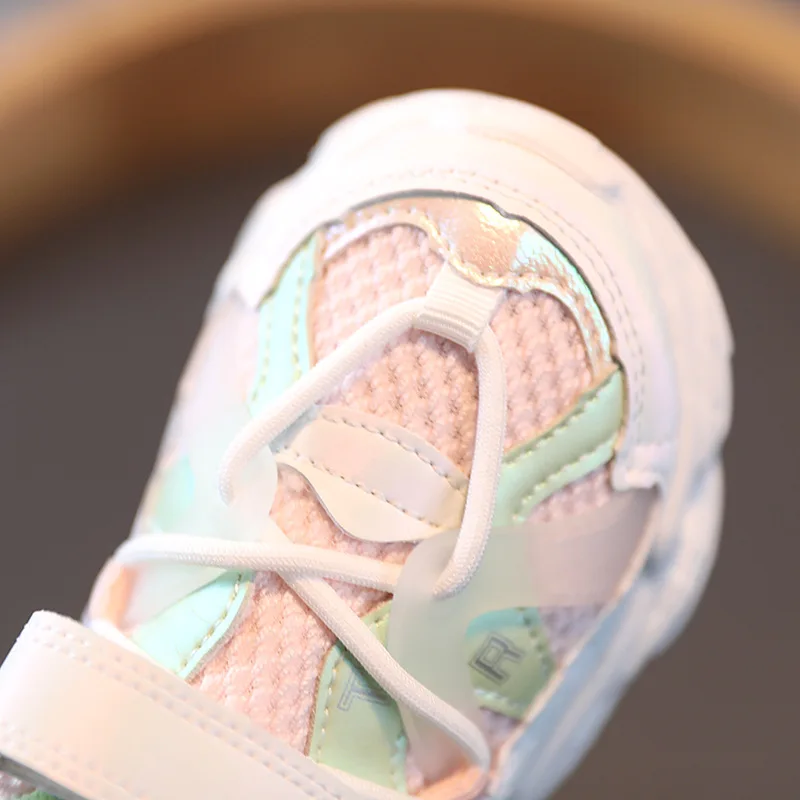 

14-15.5cm New Spring Children Shoes,Genuine Leather Toddler Boys Girls Sneakers,Mesh Breathable Fashion Casual Kids Shoes