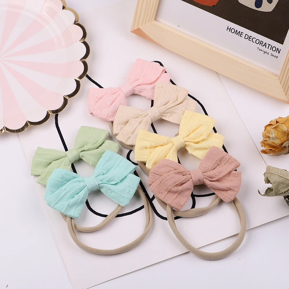 

14Colors 1Piece Baby Headband Newborn Baby Bow Haarband Turban Infant Head Band Headwear Hairband For Girl Kids Hair Accessories