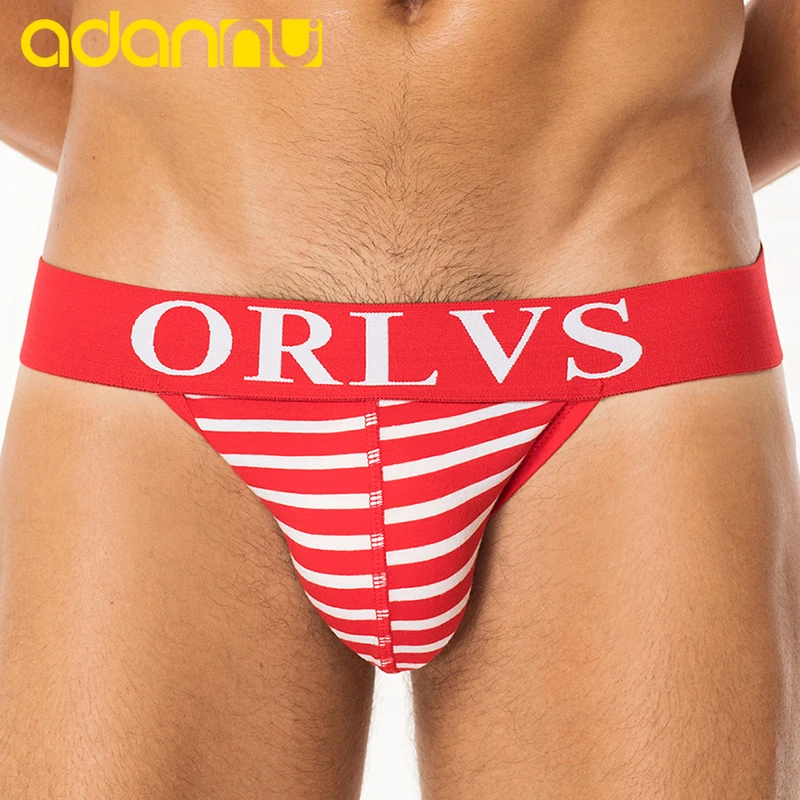 Брендовое Мужское нижнее белье хлопковое сексуальное бандажные бикини g стринги