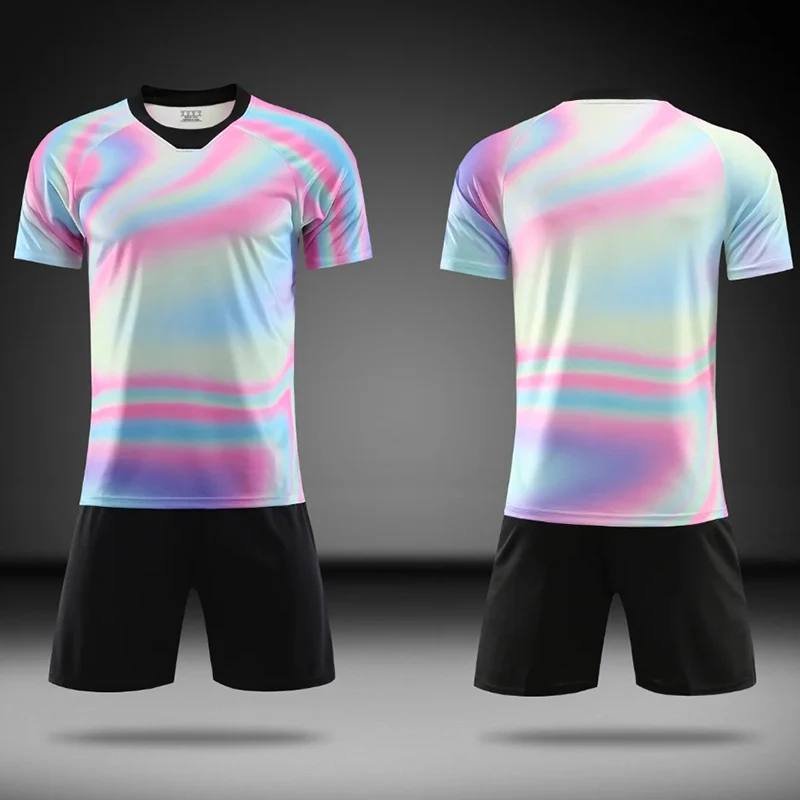 2020 новый детский футбольный Джерси Набор Maillot De Foot под заказ детские дышащие