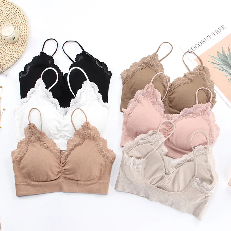 

Кружевное U-образное красивое нижнее белье, бюстгальтер, сексуальный V-образный вырез, пуш-ап, подкладка, фитнес-белье, ударопрочные бесшовны...