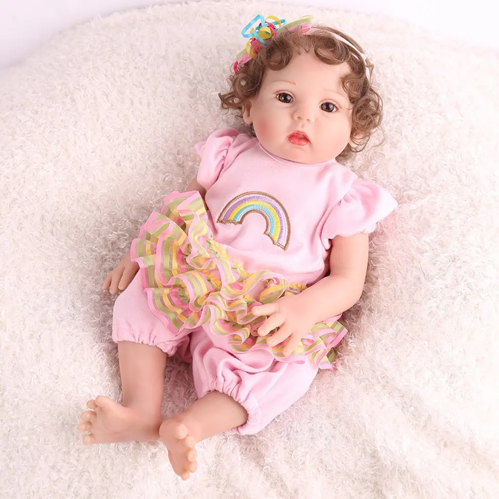 Новинка пять типов 16 дюймов Кукла Реборн полностью силиконовая Реалистичная
