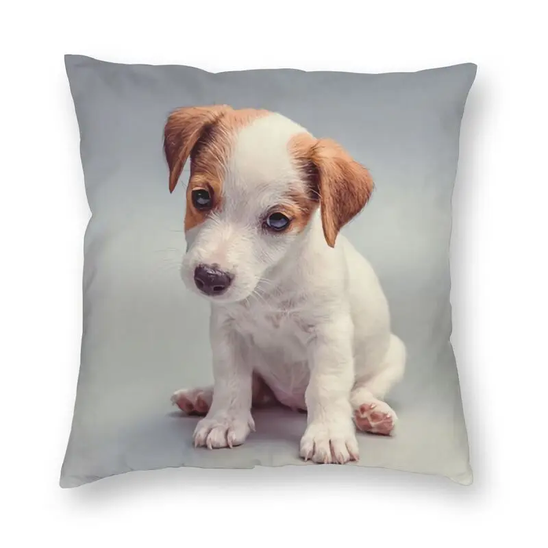 

Симпатичный щенок Джек Рассел терьер чехол для подушки диванная домашняя декоративная модная Подушка Чехол для собаки любимый квадратный ...
