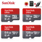 100% двойной флеш-накопитель SanDisk A1 карты памяти камеры карту 16 Гб оперативной памяти, 32 Гб встроенной памяти, 64 ГБ 120 МБс. Micro sd-карта 128 ГБ, класс скорости 10 UHS-1 флэш карты Microsd TFsd-карта