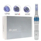 Ручка Dr.Pen A6, электрическая, для перманентного микроблейдинга, иглы для татуажа, Дерма, макияж, подводка для бровей, губ, микро-ручка с 8 шт. контактов