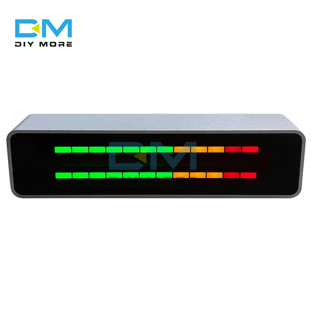 Level Indicator Multicolor LED Music Spectrum 12 Segment Stereo VU Meter Home Sound Control Light Bar DIY Power Amplifier