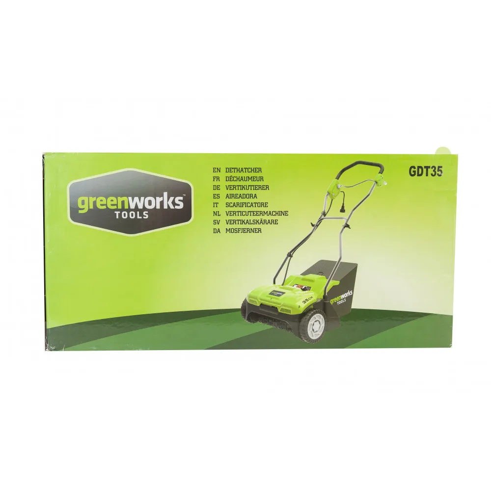 Аэратор электрический Greenworks GDT35 1100W 35 см|Ручные аэраторы| |
