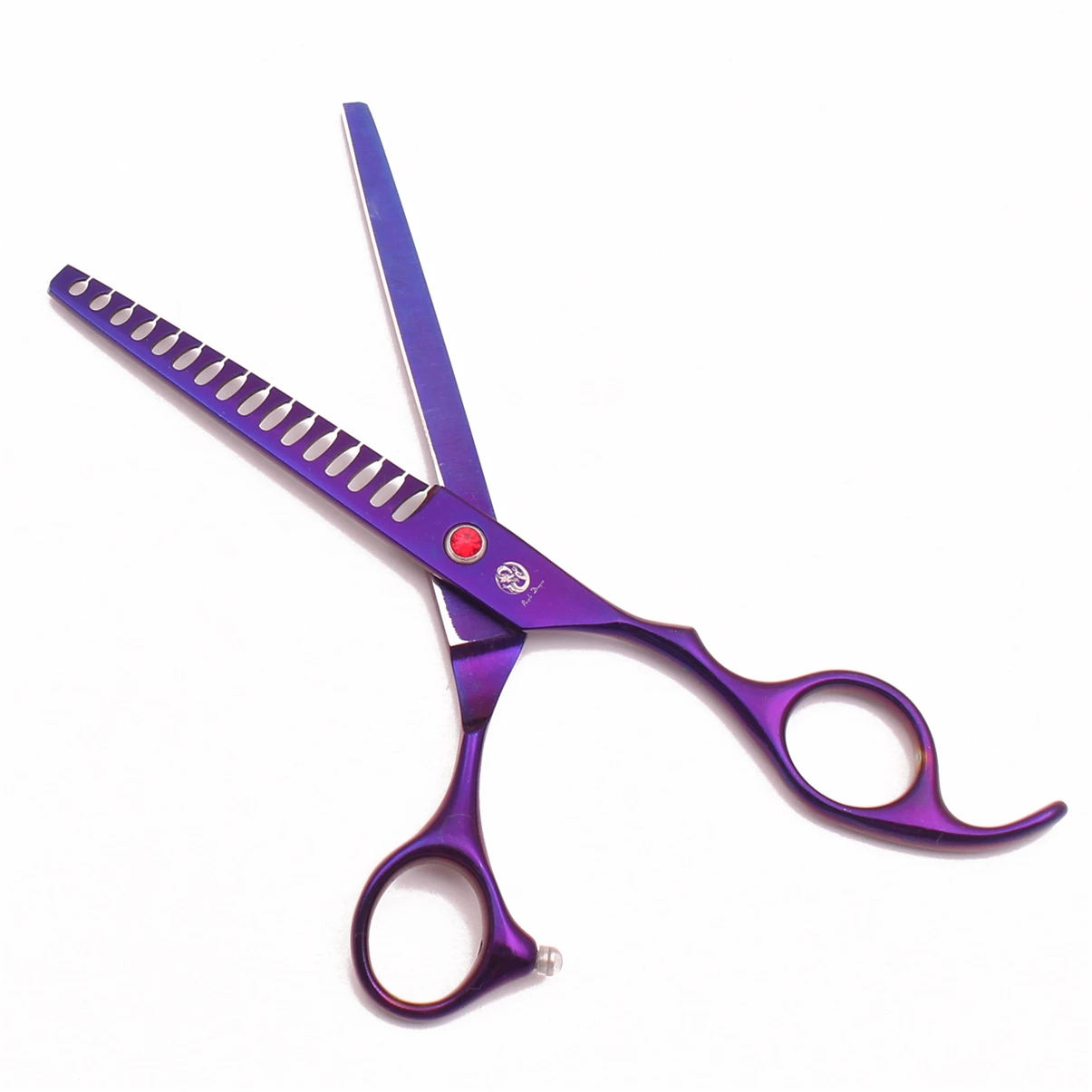 Dog Grooming Scissors 6.5" Purple Dragon Japan Stainless Pet Hair Thinning Shark Teeth Chunker Shears Z4007 | Дом и сад