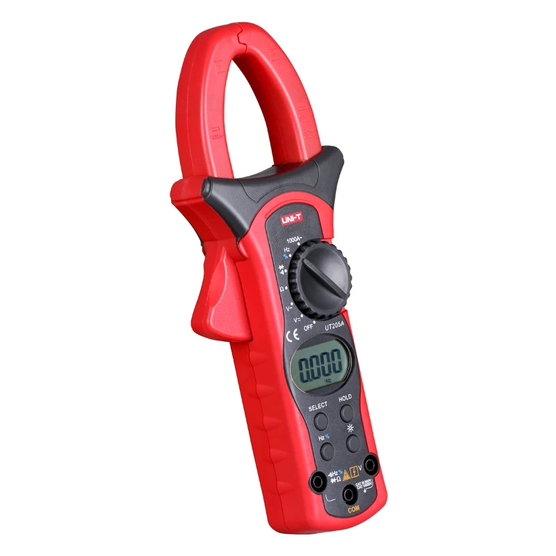 

UNIT Clamp Meters Auto Range 1000A Digital Clamp Meters Multimeters Voltmeter Electrical Multimeter with LCD UT205A/UT206A