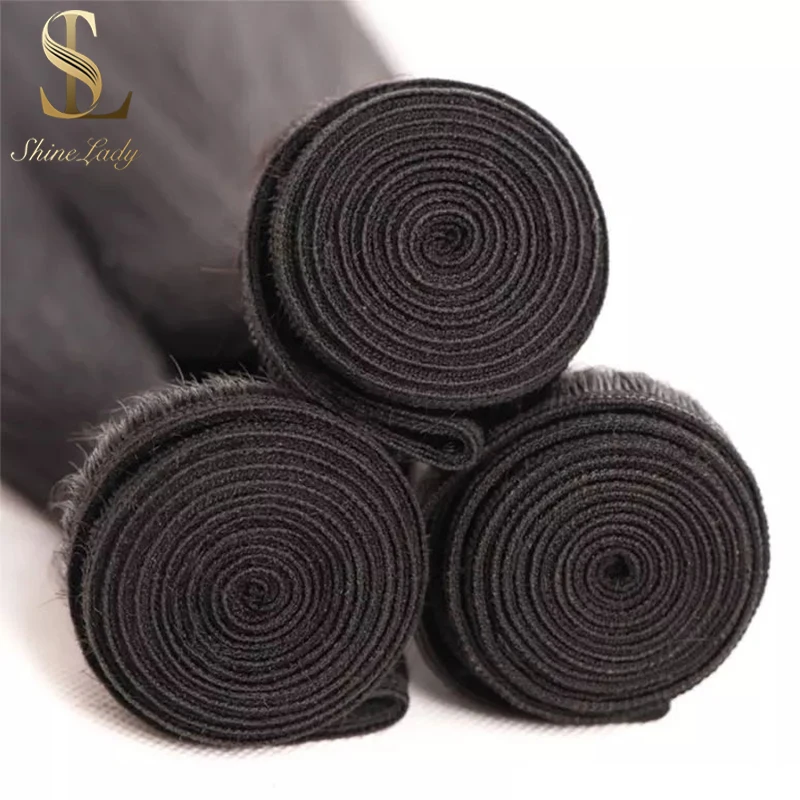 

Shinelady Brazilian Hair Weave Bundles With Lace Closure Natural Color Remy Human Hair Weave Body Wave Bundles With Closure