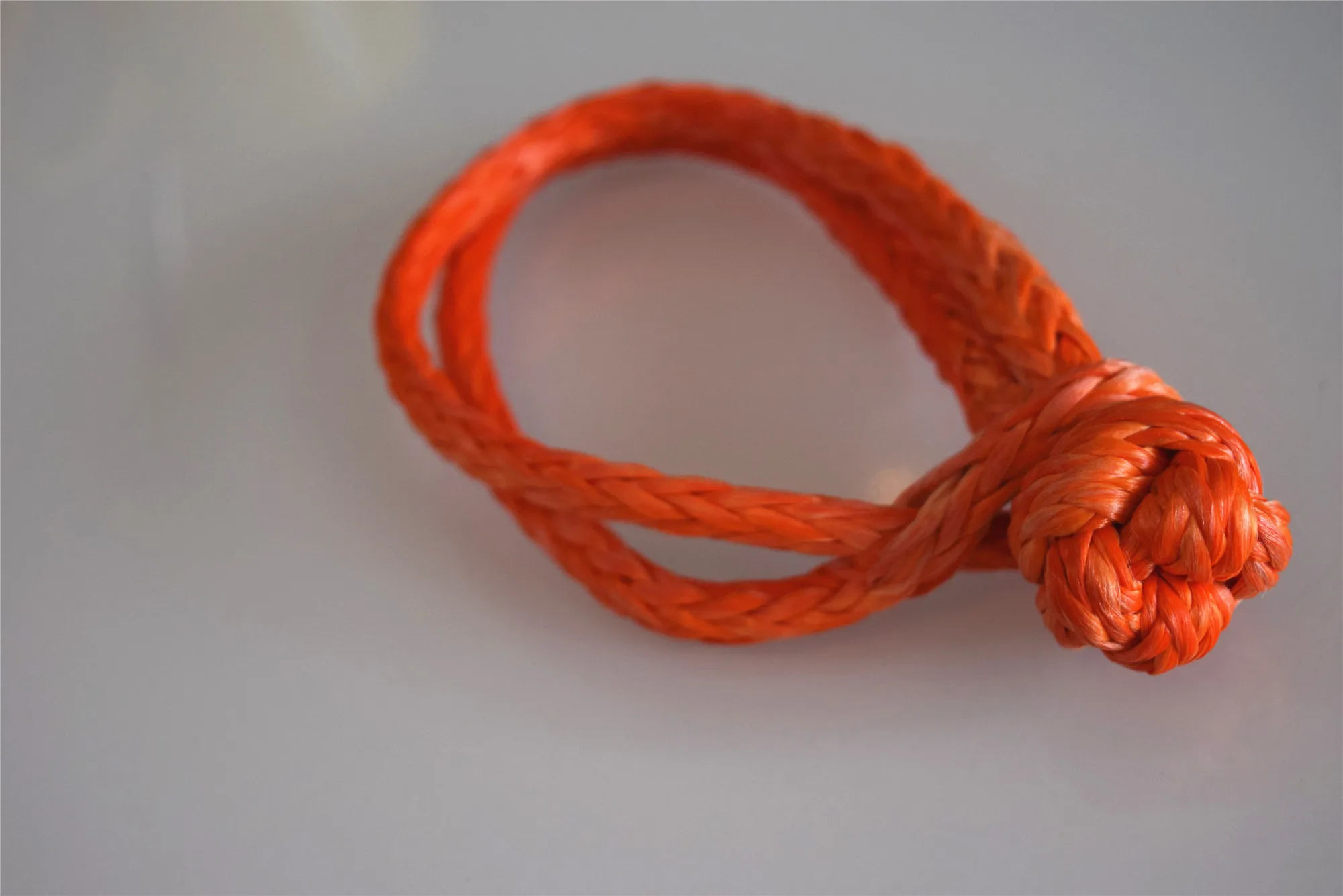 

Orange 6mm*80mm Synthetic Soft Shackle,UHMWPE Rope Shackle Recovery Soft Grip