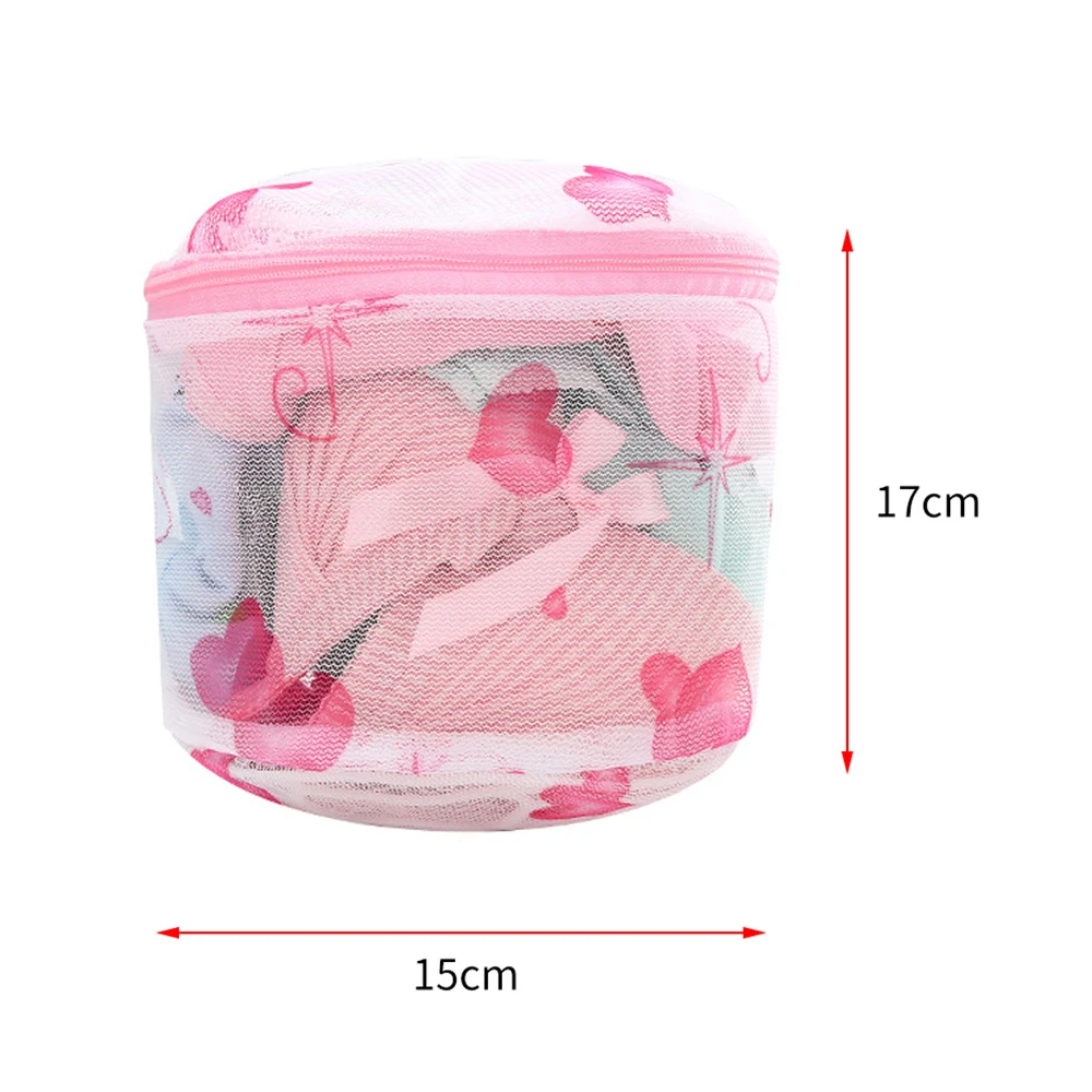 

Zipped Bra Washing Bag Mesh Net Laundry Bags For Underwear Lingerie Clothing Wash Floral Pouch 15cm * 17cm
