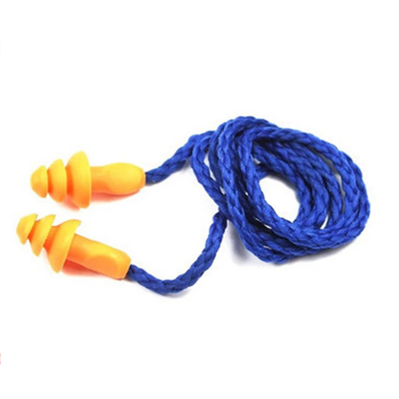 Новинка 10 шт мягкие силиконовые со шнуром уха Вилки уши протектор Многоразовые