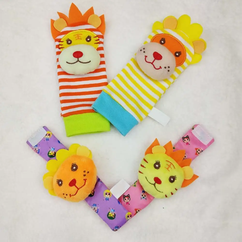 

Носки плюшевые Мультяшные для детей 0-12 месяцев, 2 шт.