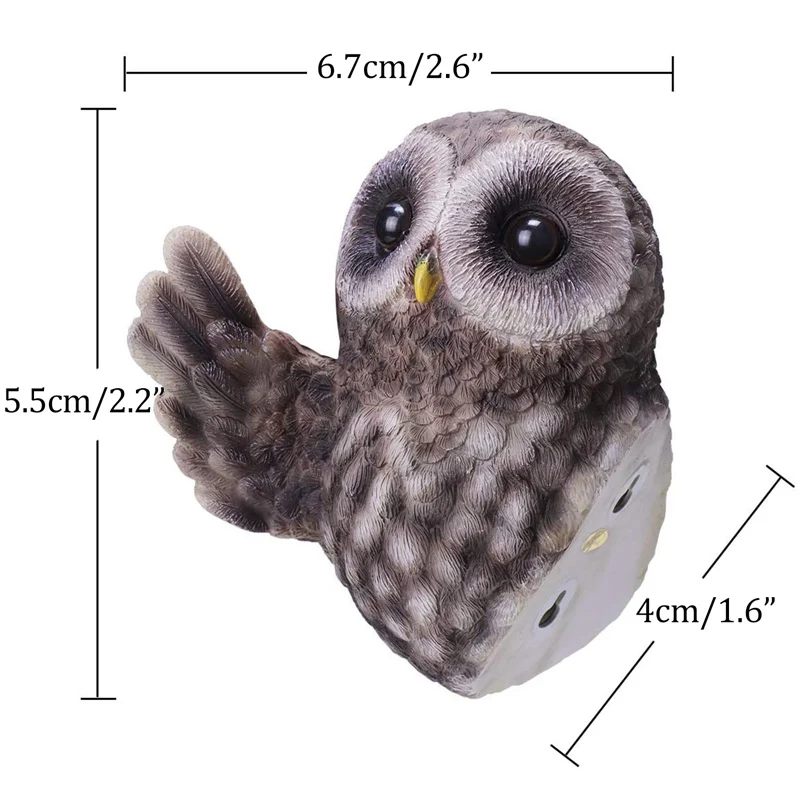 

Garden Ornaments Resin Peeking Owls Outdoor Tree Hugger Funny Bird Peeker Statues Decorations for Garden Wall Tree Art Decor