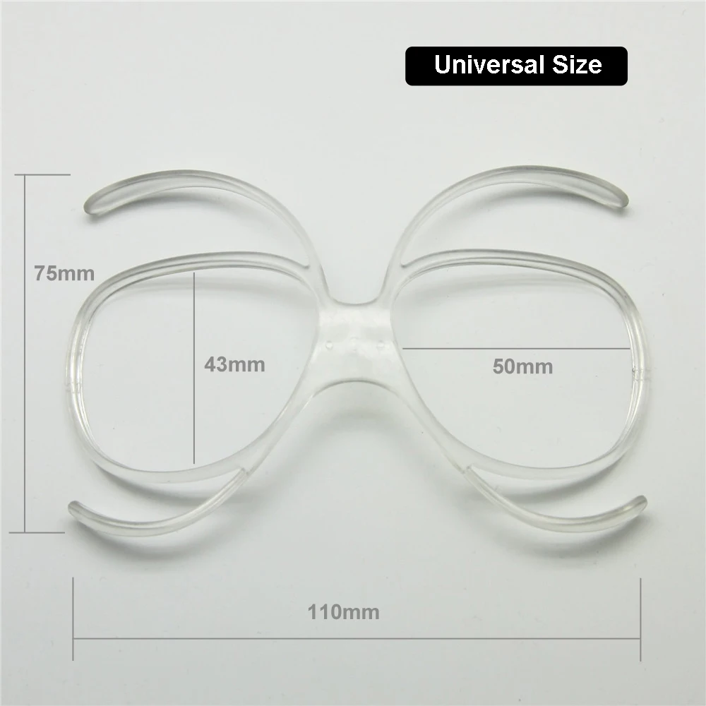 Рецепт лыжные очки Rx вставить оптический адаптер TR90 гибкие универсальный размер