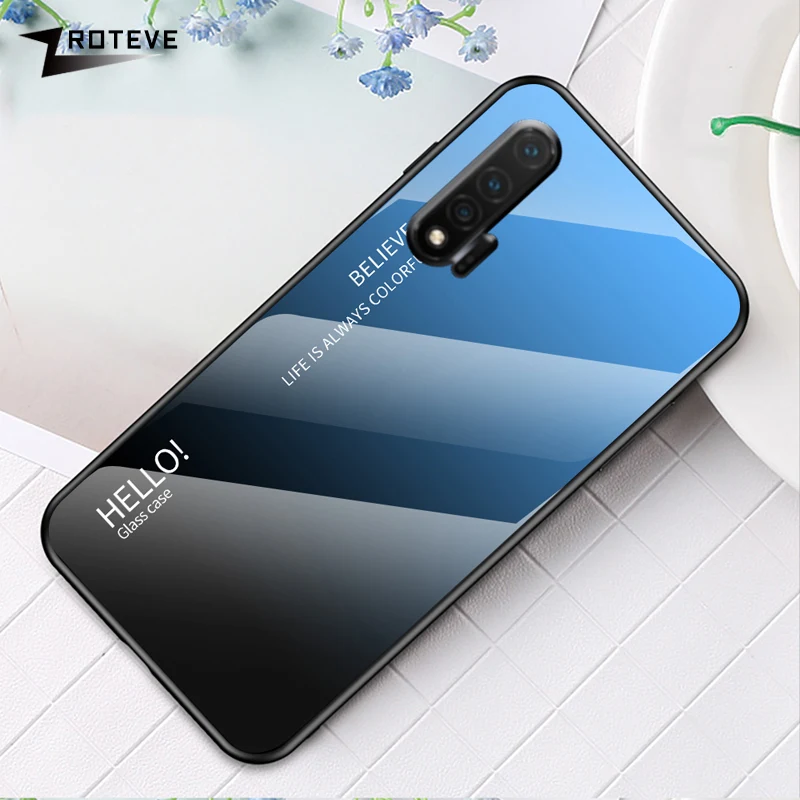 Nova 6 5G Pro Чехол Zroteve силиконовый мягкий край стеклянный чехол для Huawei