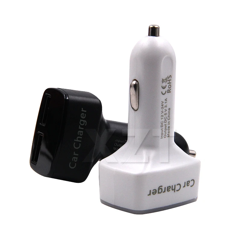New 4 in 1 Car Charger Dual USB DC 5V 3.1A Universal Adapter With Voltage/temperature/Current Meter Tester Digital LED Display | Автомобили