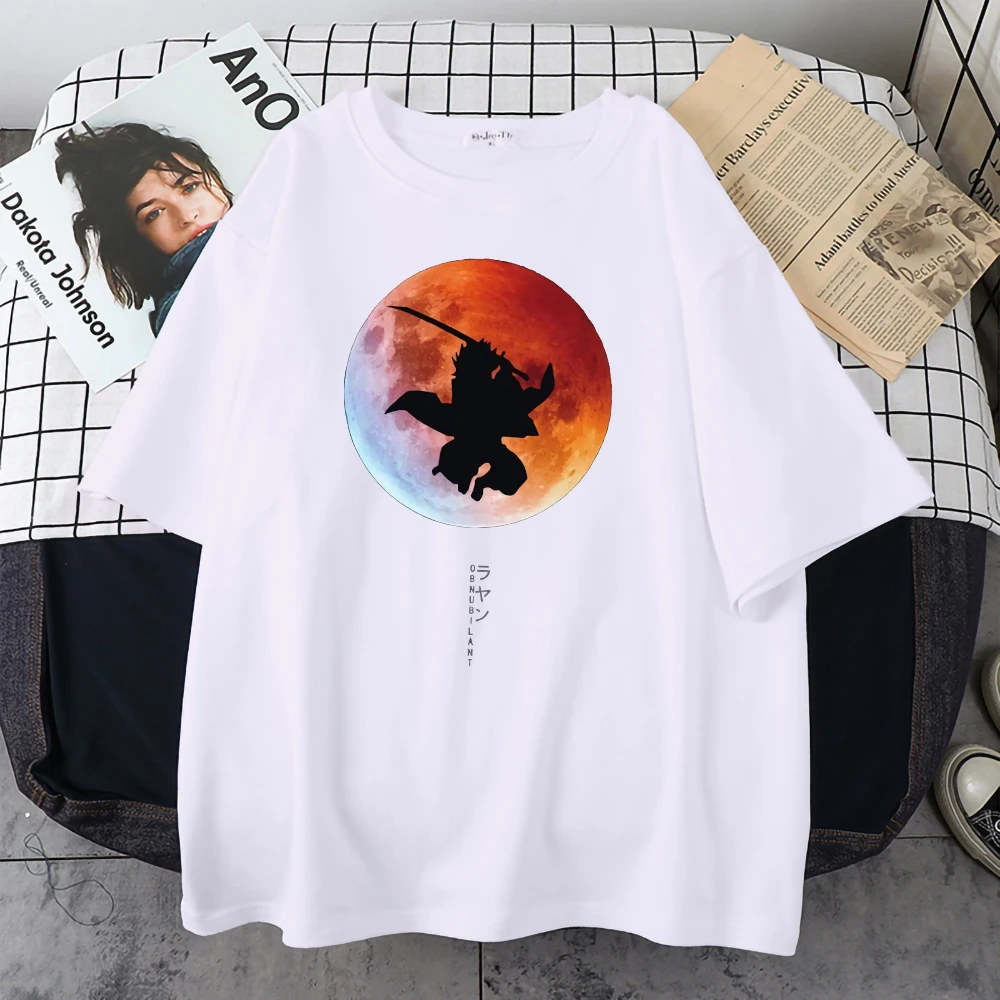

Japanese Cartoon Demon Slayer Printing Women's Tshirts Summer Soft Clothes Short Sleeve Oversized Tshirt Breathable Loose Tshirt