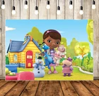 Пользовательский фон для фотосъемки с доктором макфином фон для фотосъемки на Детский День Рождения фотография Фотография фотографический баннер виниловый реквизит для студий