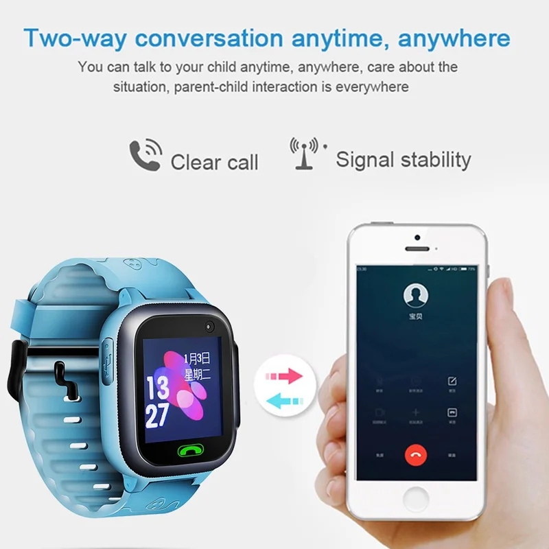 Детские Смарт-часы водонепроницаемые с защитой от потери LSB базовая станция