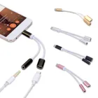 Зарядный кабель 2 в 1 USB Type-C, Переходник 3,5 мм, аудио для наушников Xiaomi, адаптер для наушников Huawei, Прямая поставка