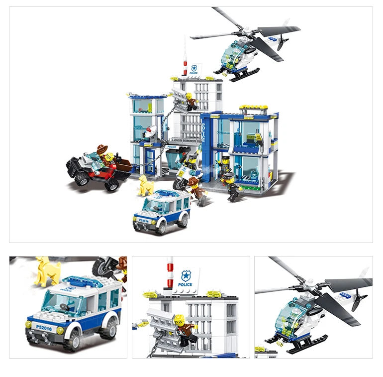Конструктор полицейский участок 882 блоков | Игрушки и хобби