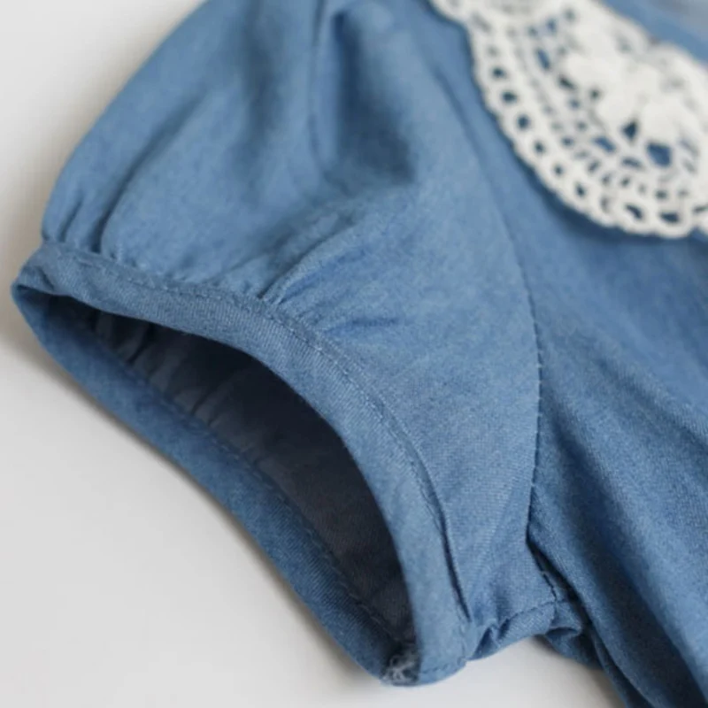 Детское платье джинсовое платье-пачка принцессы для девочек Ковбойское