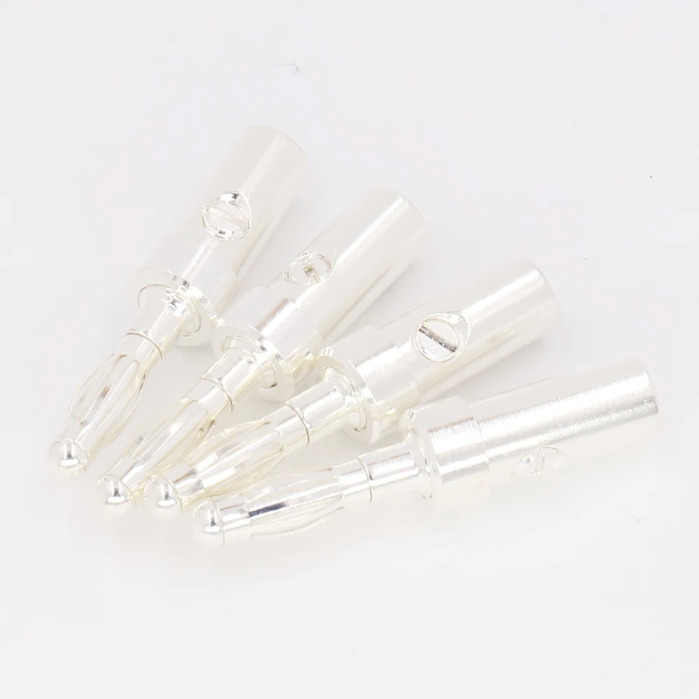 8 шт. вилки типа банан с серебряным покрытием|plugs wholesale|plug fplug connector |