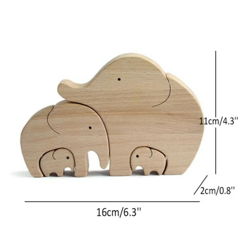 

Mother's Day Gift Elephant Mother And Child Wooden Ornament Home Room Desktop Decor Accessories Party Decor Gifts Supplies Tools