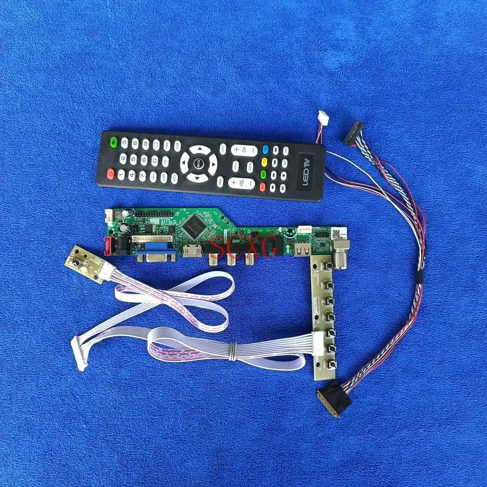 

40Pin LVDS, совместимому с HDMI USB AV VGA Экран контроллер привод доска DIY Kit сигнала аналоговые ЖК-дисплей/светодиодный подходит B101EW03/B101EW04 1280*800