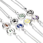 Новые женские ароматерапия парфюмерные эфирные масла диффузор ожерелье Магнитный аромат Откройте медальон кулон в виде дерева Древо жизни ювелирные изделия