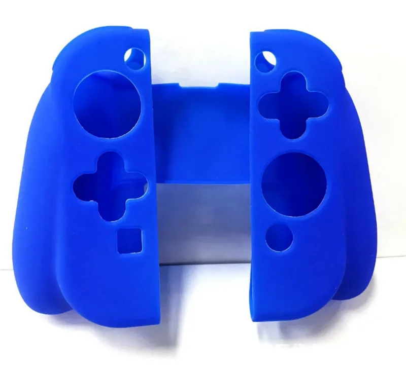 Синий Yoteen силиконовый чехол для nintendo Switch Joycon защитный чехол Чехол консоль сумка для игровых приставок кожаный чехол с джойстиками - Цвет: Синий