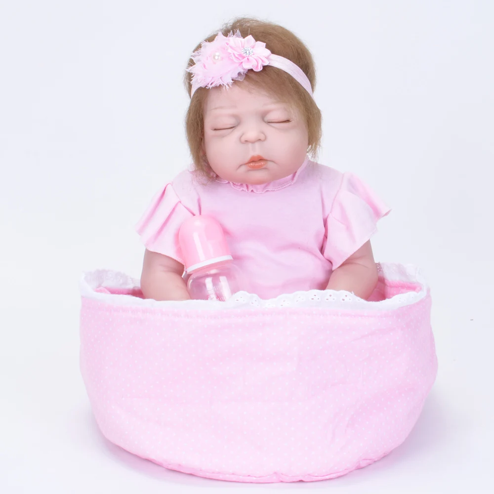 55 см Новорожденные новорожденные младенцы кукла полностью виниловая