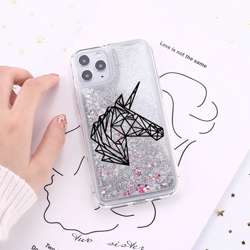 Милые животные кошка олень Единорог для iphone 11 12 Mini Pro max 7 8plus X XR XS Max задняя крышка