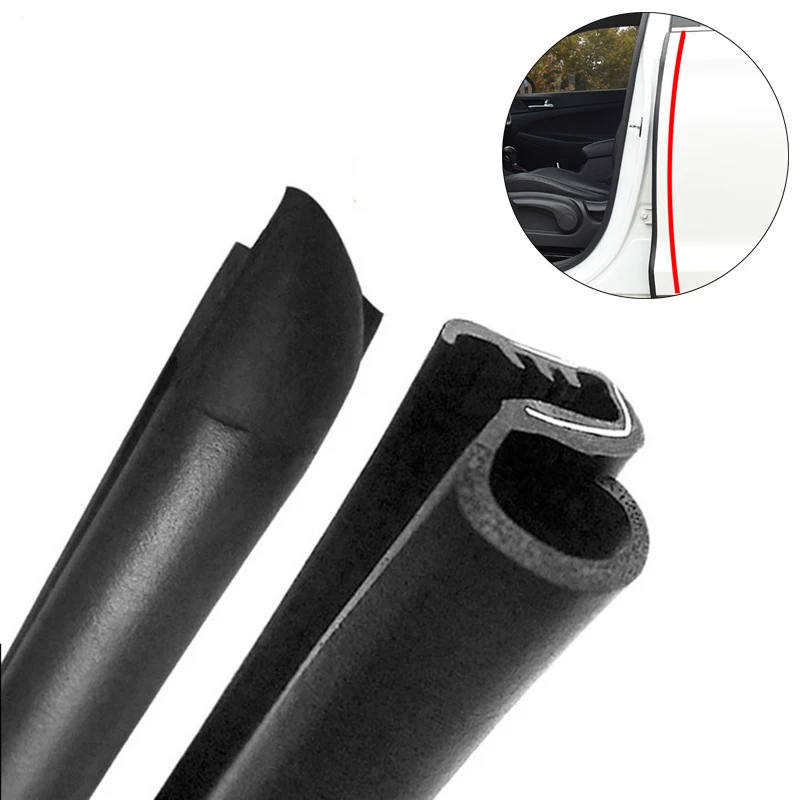 

2pcs 80cm/pcs B Pillar Car Sealing Strips Auto Rubber Door Seals Seal Strip Accessories Styling Car Door Weatherstrip