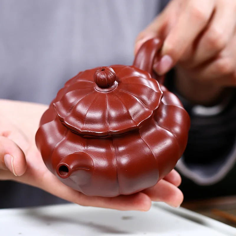 Tendon Pattern To Fake Something Antique Yixing Teapot Tea Set Raw Ore Bright Red Robe Full Manual Sac | Дом и сад