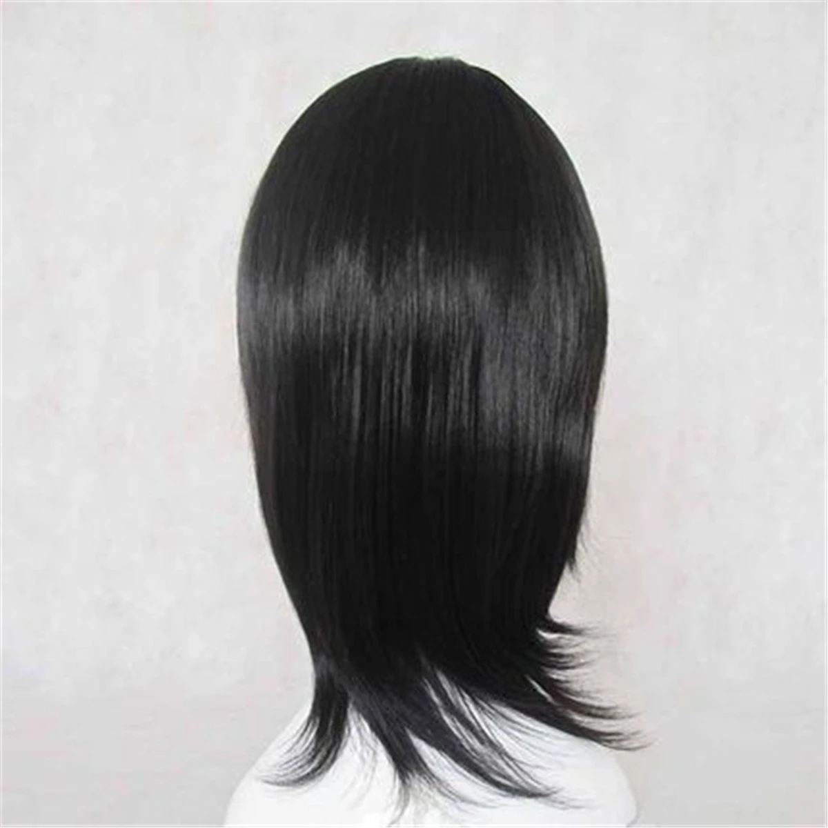 Короткие кудрявые черные парики для косплея женщин отбеливающие Кучики Рукии 45