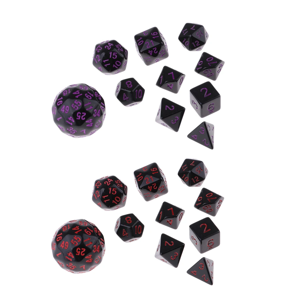 20 шт. акриловые многогранные кости аксессуары для настольной игры D &amp TRPG MTG |