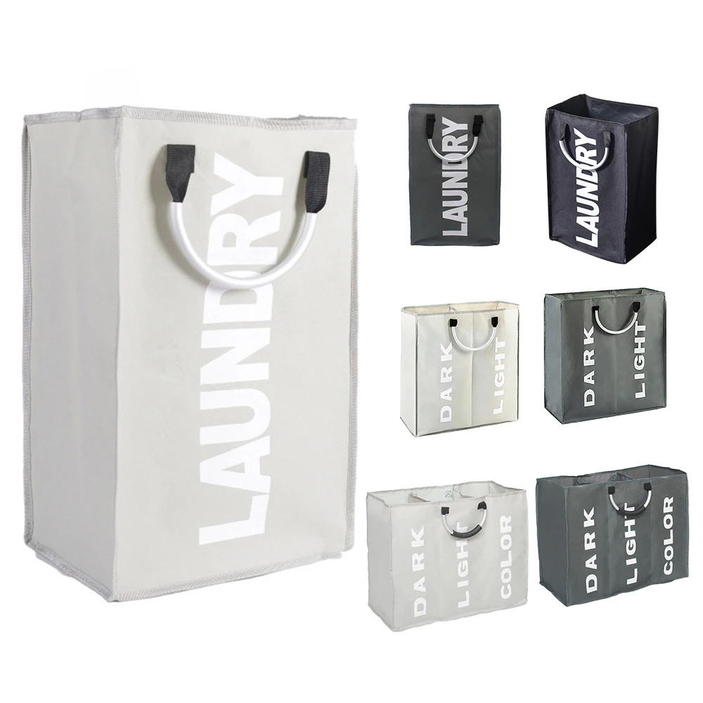 Складная корзина для грязного белья трех размеров большая сортировки ткани