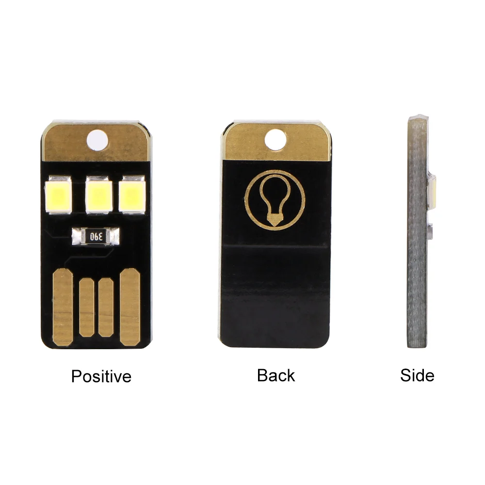 5pcs/lot Mini Pocket Card USB Power LED Keychain Night Light 0.2W Bulb Book For Laptop PC Powerbank Lamp | Освещение