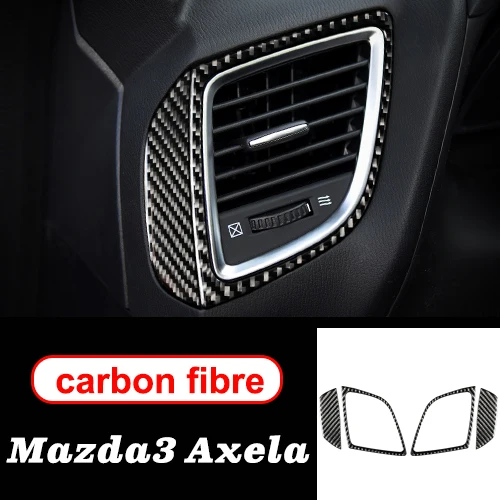 Vent A Для MAZDA 3 Axela аксессуары вентиляционная панель украшения ремонт углеродного волокна внутренняя отделка автомобиля наклейки - Название цвета: Vent A
