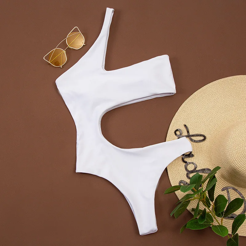 

One Strap Sexy Hollow Out Swimwear Women One Piece Swimsuit Female Monokini Brazilian Bathing Suits Summer Beach Wear