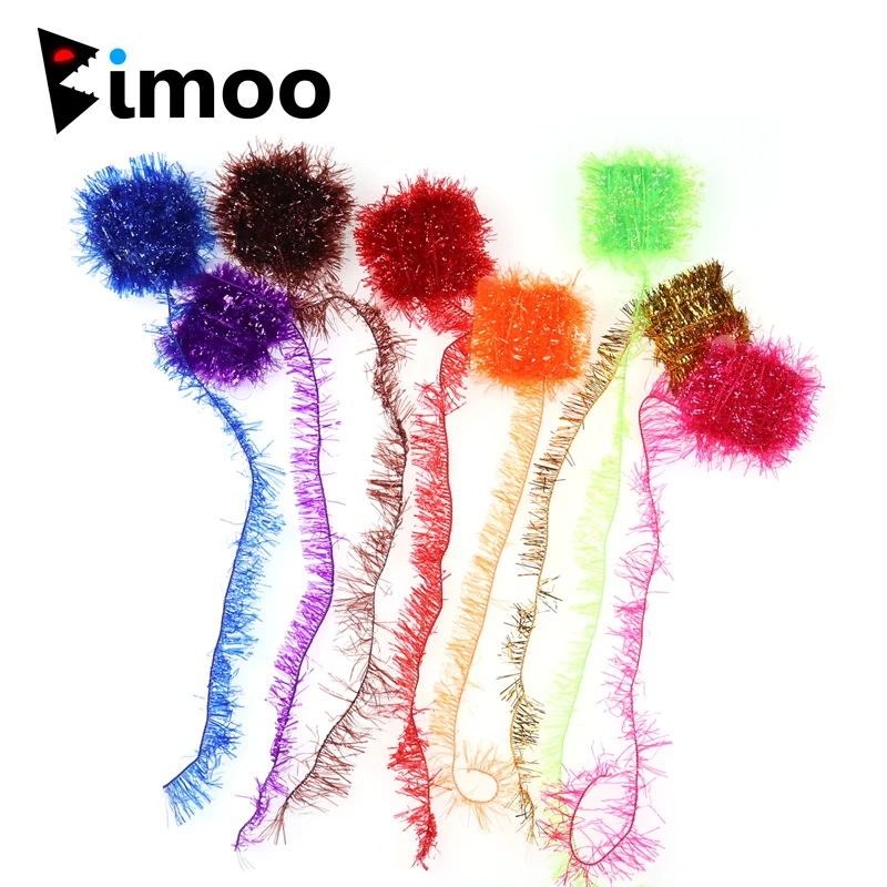 Bimoo 2 пакета 10 мм широкая кристальная мишура мигание для вязания мушек стремянки